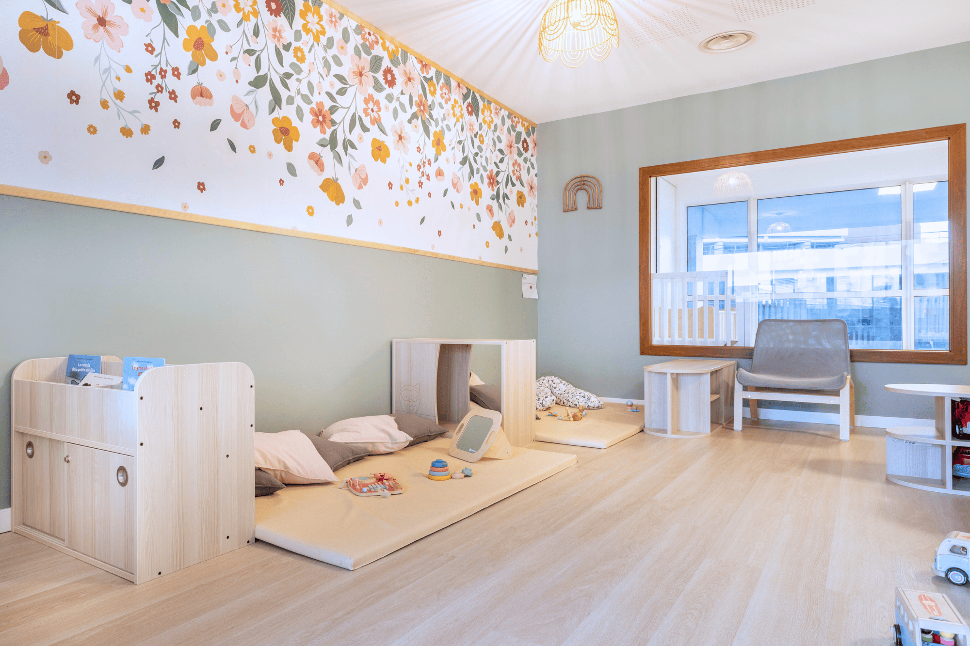 Coin des bébés dans la crèche Nursea Cantini