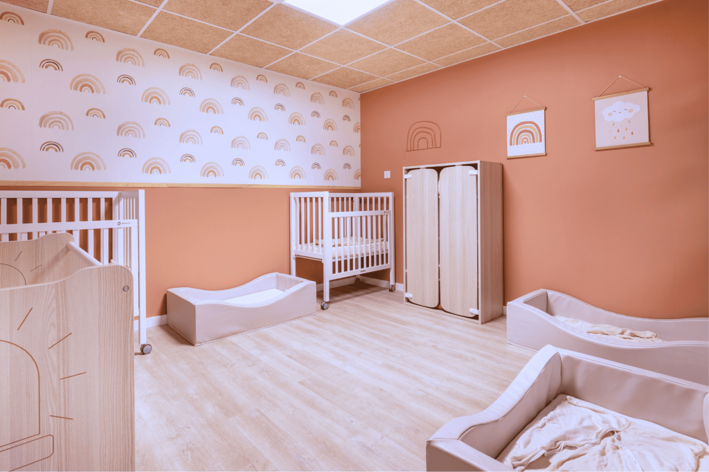 Photo de la chambre des bébés de la micro-crèche Nursea à Barbentane