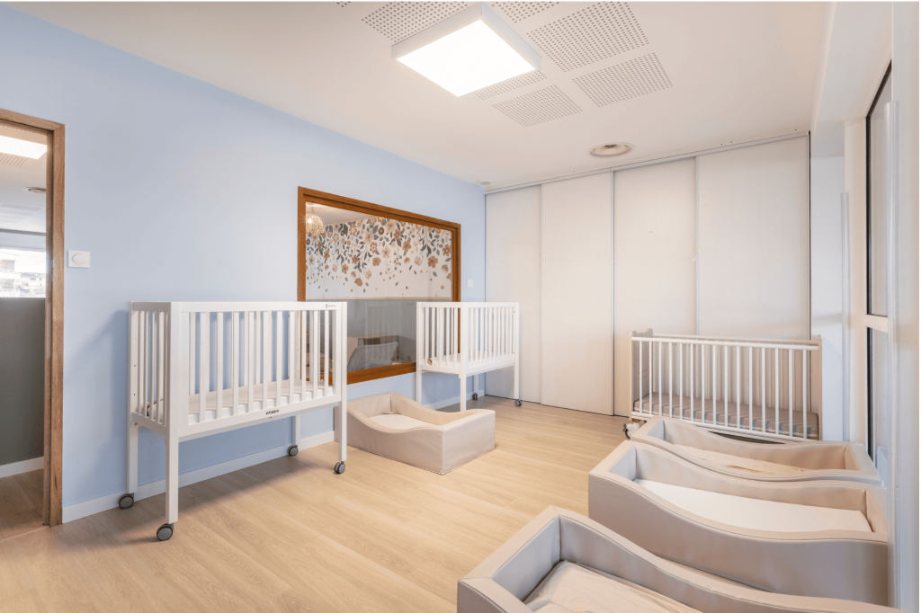 Chambre des bébés de la crèche Nursea Cantini