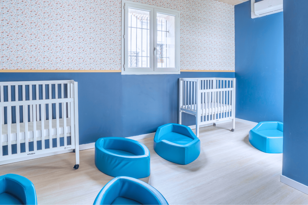 Chambre des bébés de la crèche Nursea Michelet