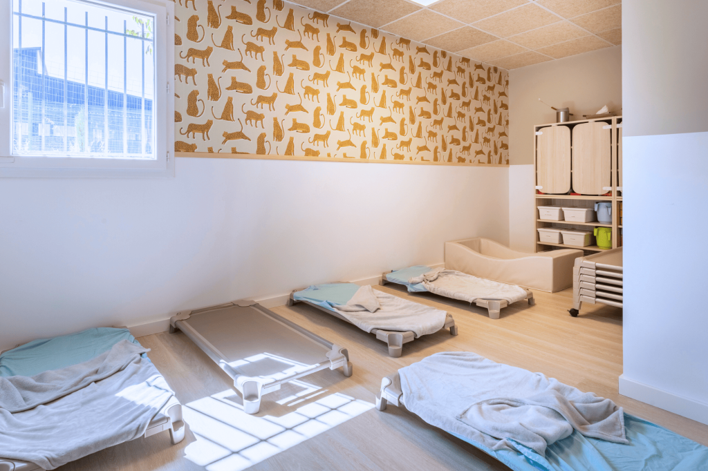 Chambre des grands de la crèche Nursea Buzine