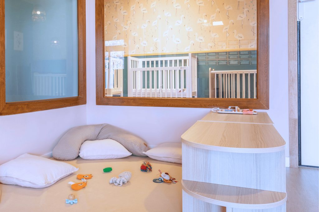 Coin des bébés dans la micro-crèche Nursea Camoins
