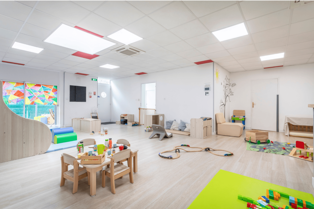 Intérieur de la micro-crèche Nursea Courtine