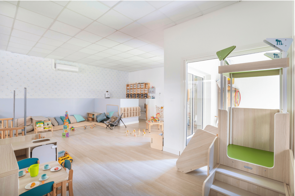 Vue de l'intérieur de la micro-crèche Nursea Pharo