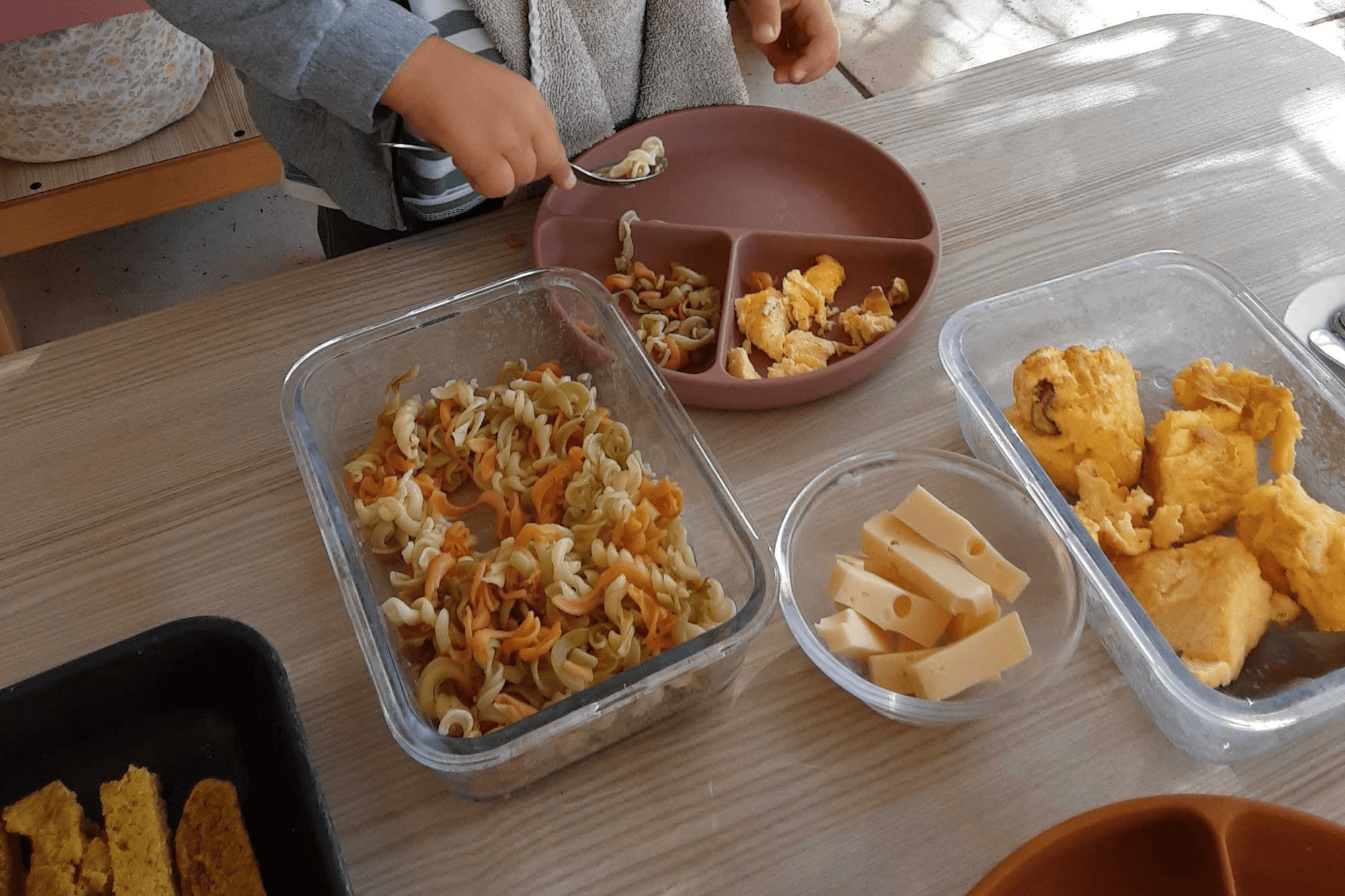 En crèche Nursea, le repas est organisé en self pour les plus grands