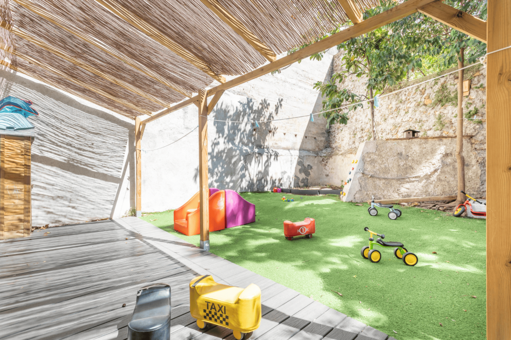 Vue depuis la terrasse de la crèche crèche Nursea Blancarde