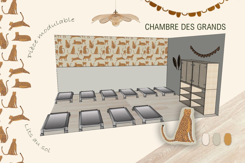 Aménagement d'une micro crèche Nursea - Chambre des grands